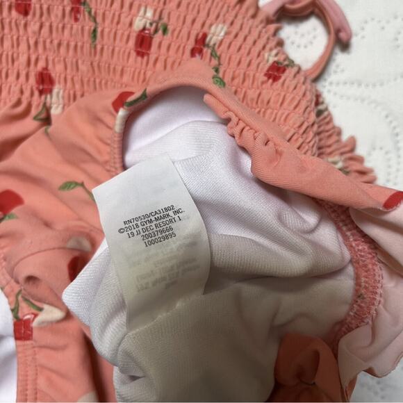 Janie And Jack Smocked Cherry Swim Suit Size 24m - Picture 6 of 8